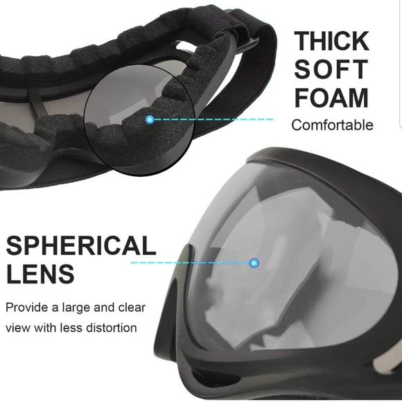 Gray Ski Goggles Snowboard Goggles Kids Youth Adults Men Women UV ATV - Picture 6 of 10